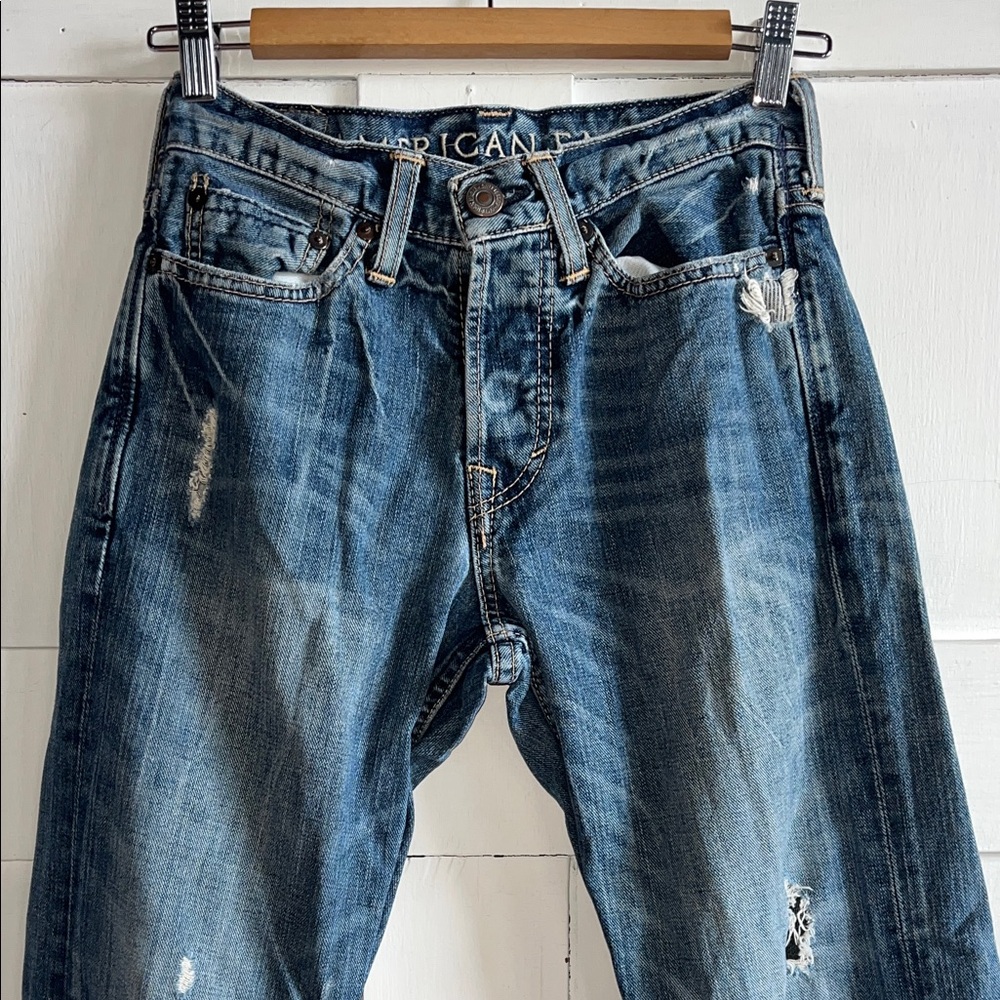American Eagle Outfitters Men’s Blue Bootcut Jeans - Picture 5 of 13